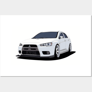 Evo X Cartoon Posters and Art